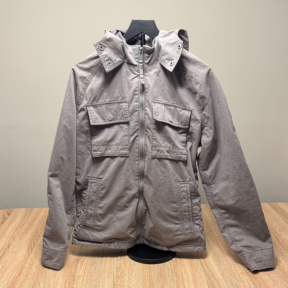 Lucky Brand Gray Hooded Jacket